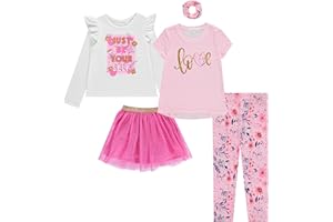 BTween Girls Kids Fall Clothing and Accessory Set- 5pc Mix And Match Sets