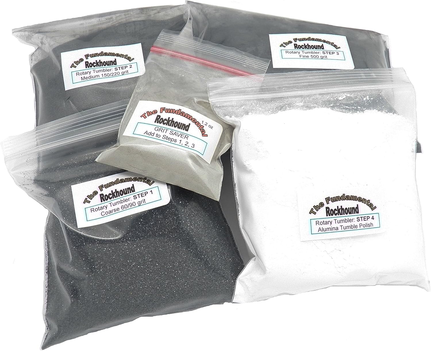 Sand Blasters Industrial & Scientific Rock Polishing Grit Kit