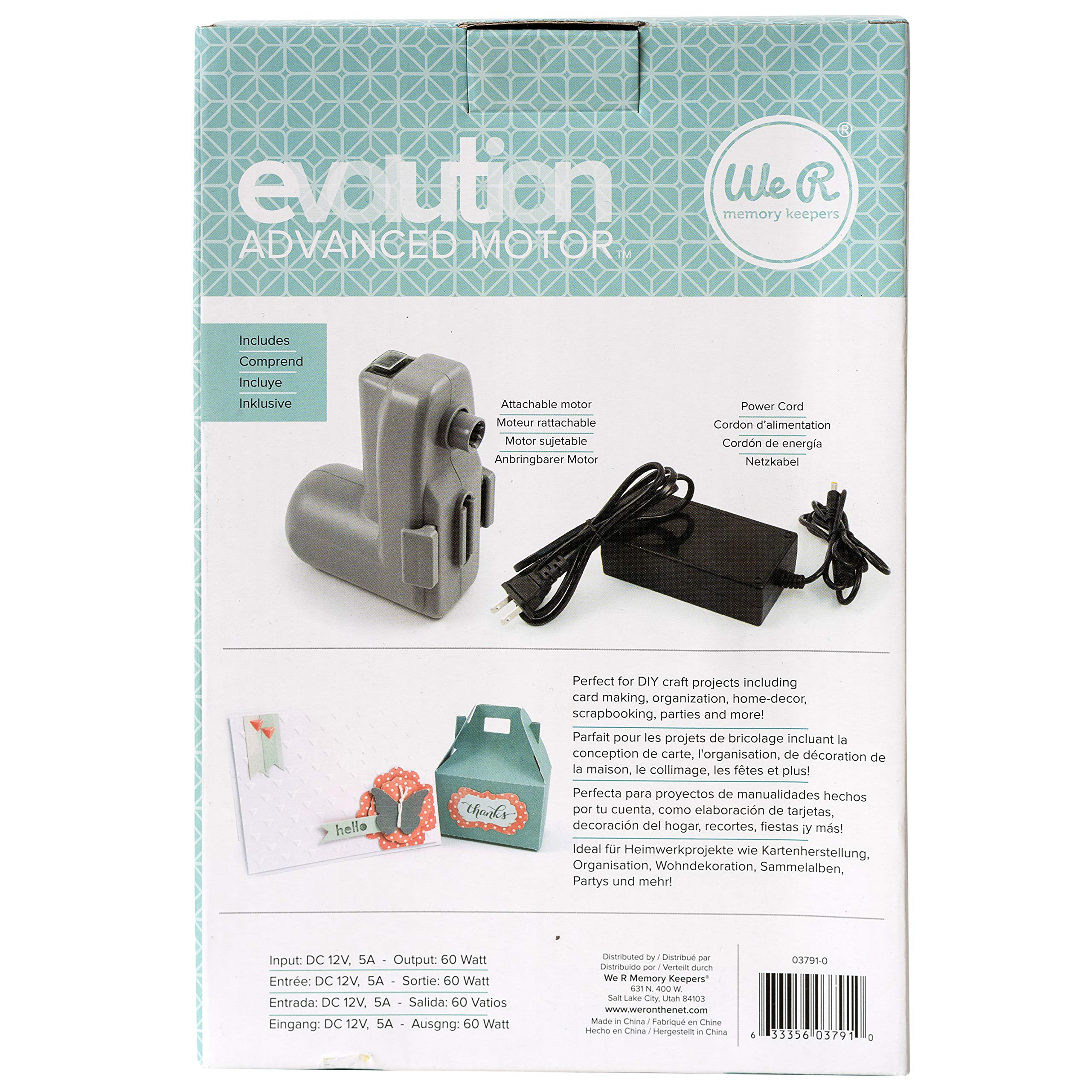 Evolution Advanced Removable DieCutting and Embossing Machine Motor by