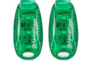 APACE VISION EverLightFX USB Rechargeable LED Safety Light (2 Pack) by Apace - Super Bright Bike Tail Light Works Brilliantly as Running Light for Joggers, Pets, Bicycle Strobe or Rear Clip On Lights