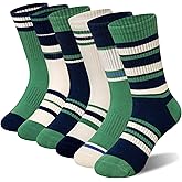 Eyean Kids Boys Athletic Socks Basketball Sport Cotton Breathable Crew Youth Casual Socks 6 Pairs