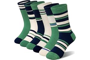 Eyean Kids Boys Athletic Socks Basketball Sport Cotton Breathable Crew Youth Casual Socks 6 Pairs