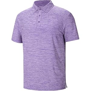 Runhit Men's Golf Polo Shirts Short Sleeve Quick Dry Performance Moisture Wicking UPF 50+ Casual Collared Polo Shirts for Men