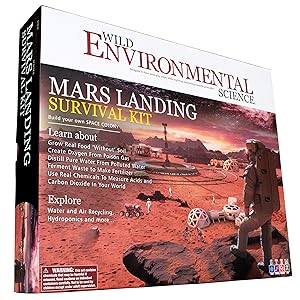 Wild! Science-WES32XL Environmental Science Mars Landing Survival Kit - Home STEM Kit - Ages 8+ - Grow Food & Build an Earth-Like Environment on Mars