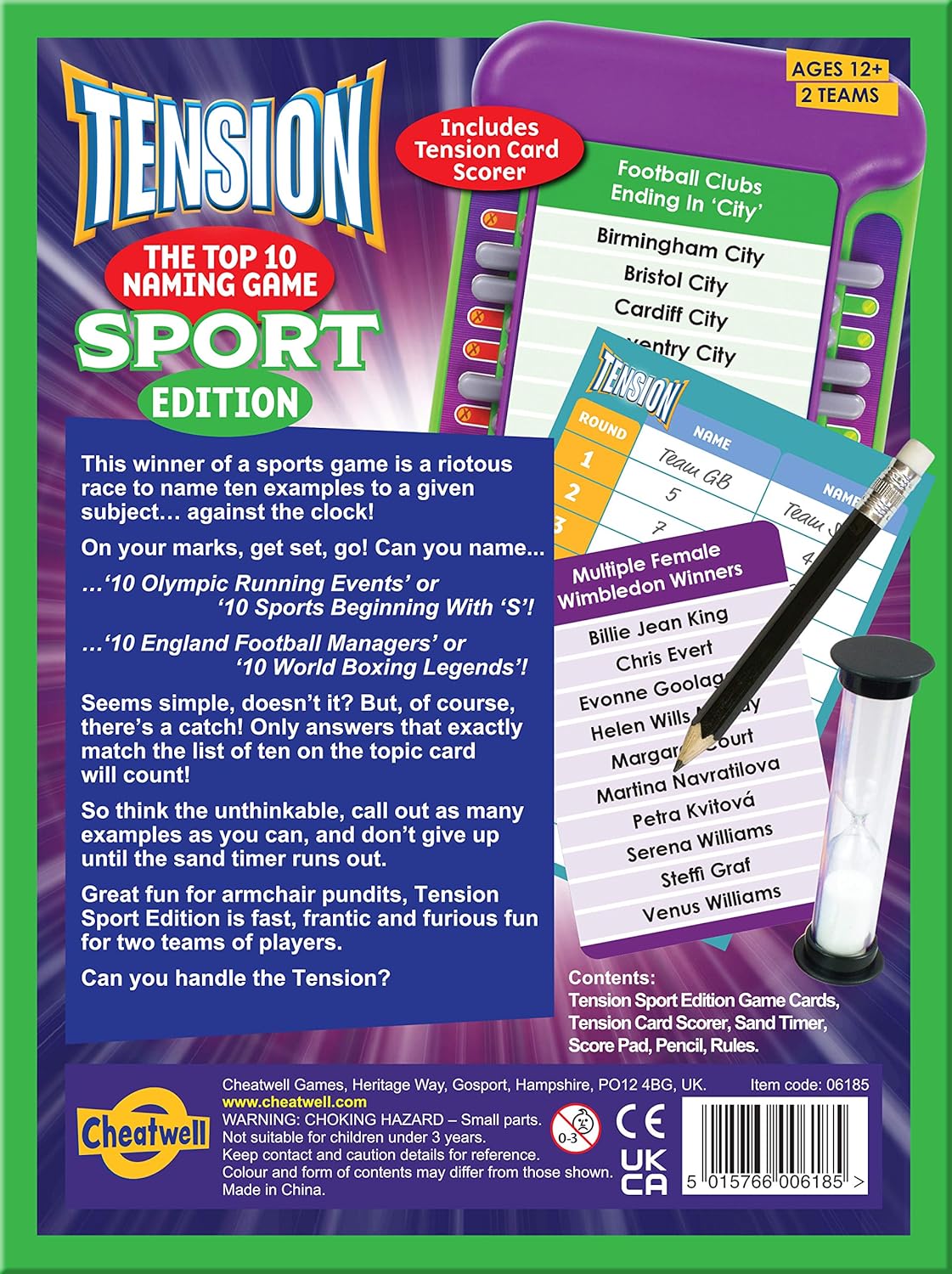 Cheatwell Games Tension Sport Edition, The Top 10 Naming Game, Party Board Game For Ages 12+ - Image 5