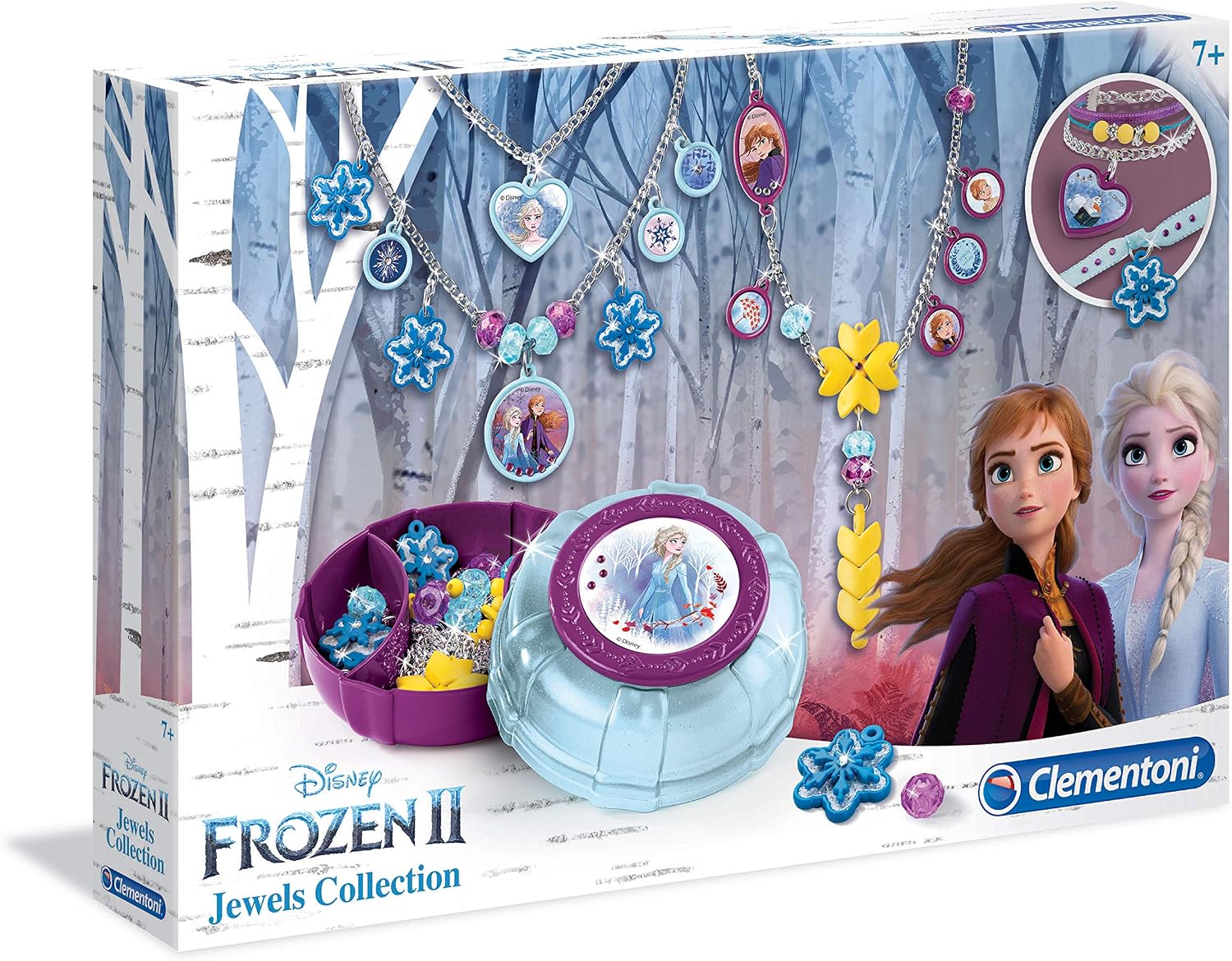 Clementoni 18520 Clementoni-18520-Disney Frozen 2-Cool Jewels Craft for Kids from 7 Years and Older-Jewellery Girl, Multicoloured