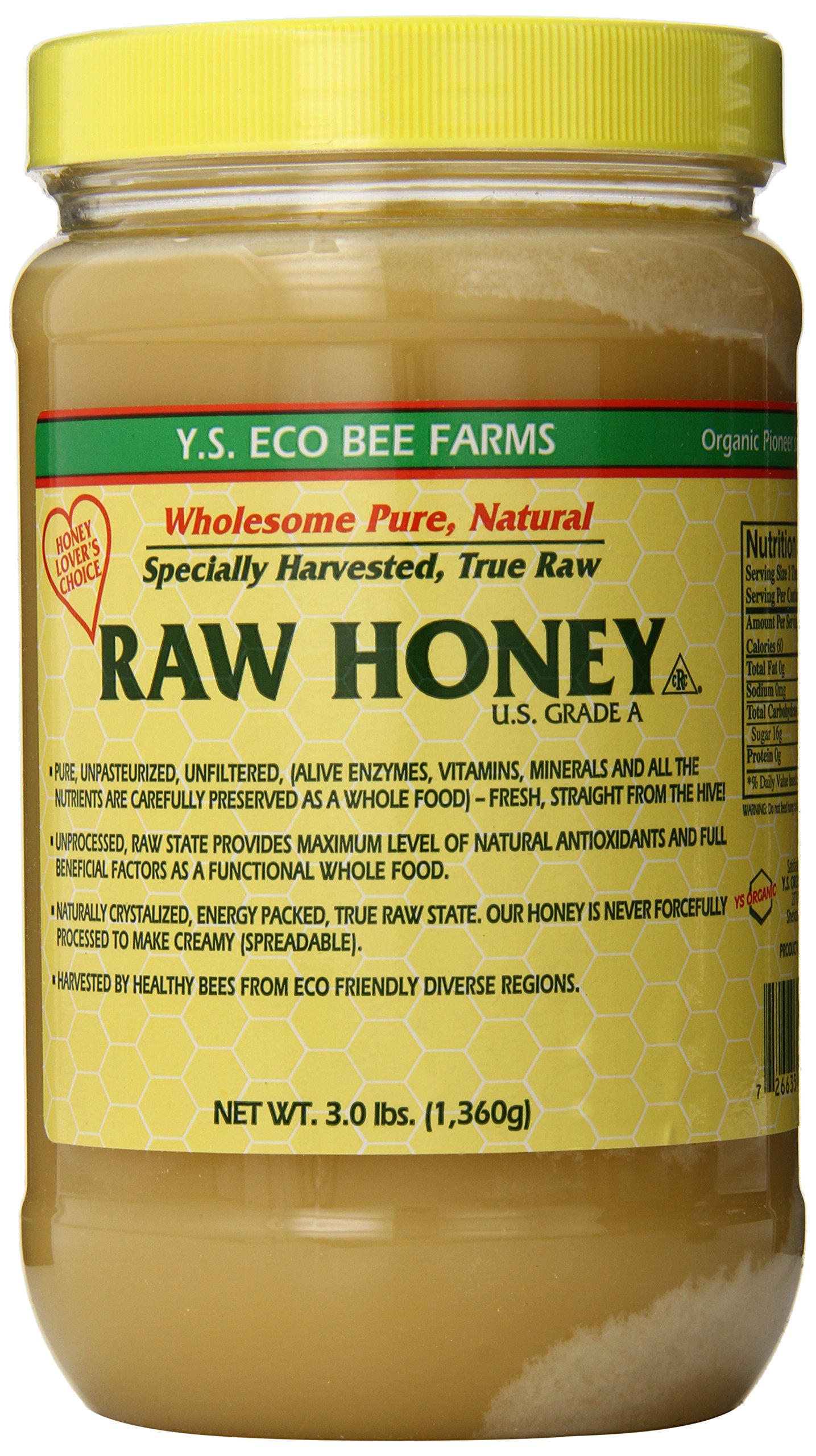 YS Organic Bee Farms CERTIFIED ORGANIC RAW HONEY 100