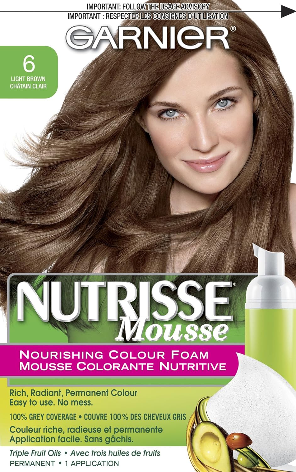 Amazoncom Garnier Nutrisse Nourishing Color Foam Light Brown