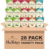 Miss Vickie's Kettle Cooked Potato Chips, Variety Pack, 1.375 Ounce (Pack of 28)