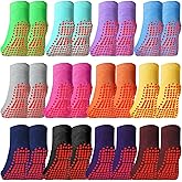 Geyoga 12 Pairs Non Slip Socks Ankle Grip Anti Skid Socks for Boys Toddlers Girl