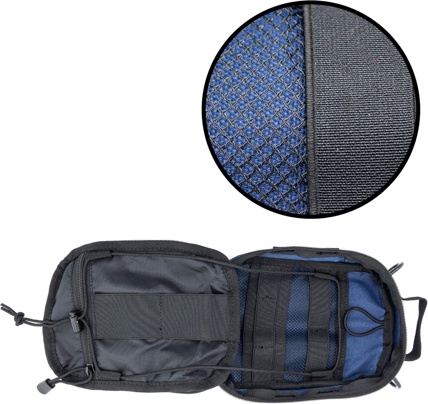 LINE2design First Aid (Ifak) Molle Pouch - EMT Emergency Medical Trauma Bag Outdoor Tactical EDC Rescue Utility Gear Pouch for Hiking Gunshot Stop Bleeding Includes USA Patch - Navy : Sports & Outdoors