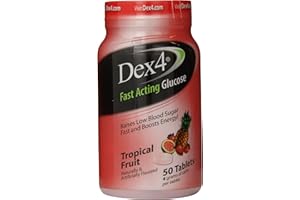 Dex4 Glucose Tablets, Tropical Fruit, 50 Count