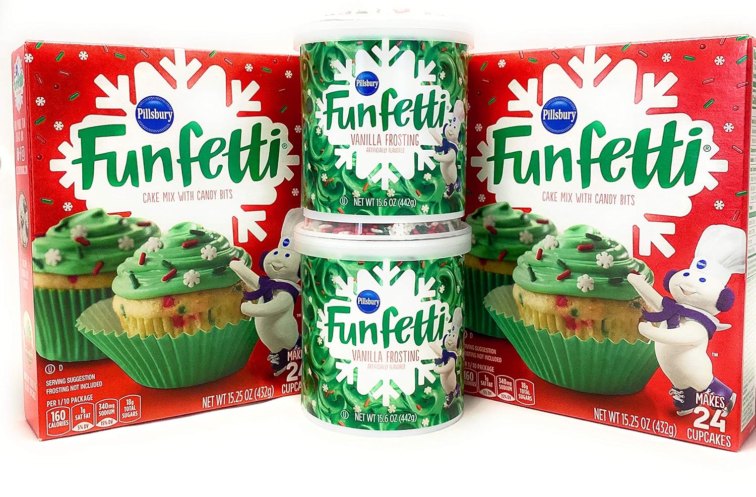 Pillsbury Funfetti Christmas Holiday Cupcake Pillsbury Funfetti Christmas Holiday Cupcake