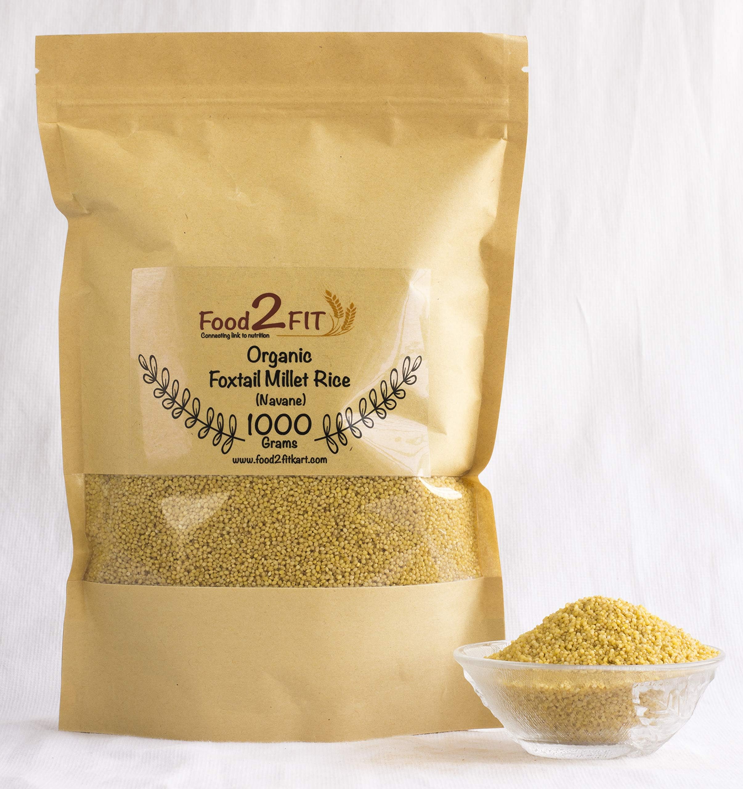 Foxtail Millet Rice ( Navane ) 1kg (35.27 OZ) by Food2FIT