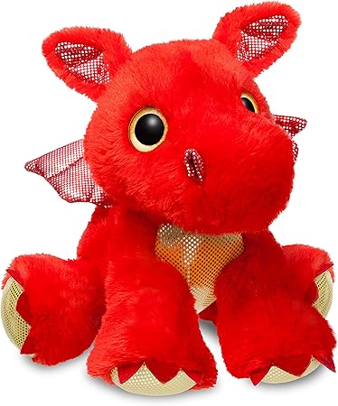 red stuffed dragon