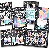 Hadley Designs Happy Birthday Cards Bulk with Envelopes - 54 Assorted Birthday Cards for Kids & Adults, Bulk Greeting Card Pack for Office, Generic Bday Notecards with Envelopes, Designed in USA
