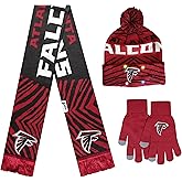 FOCO X Zubaz NFL Collab 3 Pack Glove Scarf & Hat Outdoor Winter Set