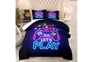 NINENINE Twin Bedding Sets for Boys,Gaming Comforter Sets for Boys,Twin Bed Sets for Boys,Gaming Bedding Sets for Boys,Boys Twin Bedding Sets with 1 Comforter 1Pillowcase