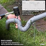 Colapz Waste Flexi Pipe Rock Pegs 10 Pack for Hard Soft Ground Caravan view 6