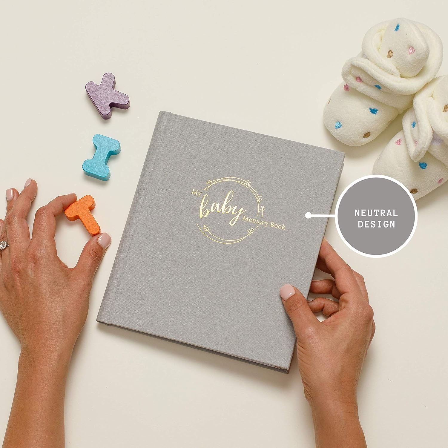 KITLIFE Pregnancy Planner Baby Book – Guided Pregnancy Journal – Ideal New Baby Journal for First Time Moms – Gender Neutral Memory Book – Perfect New Baby/Shower Gift : Baby