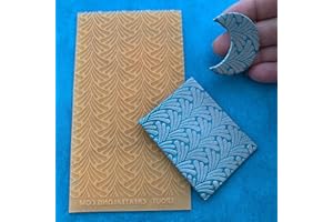 CREATE ALONG WITH POLYMER CLAY TV Texture Sheet Art Deco Spout Design for Polymer Clay and Mixed Media Stamping