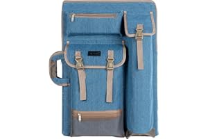 TRANSON Art Portfolio Case Artist Backpack Canvas Bag Large 26” x 19.5”