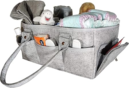 grey nappy caddy