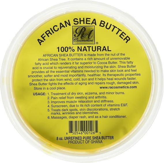 African Shea Butter 100 Natural 8oz by RA Cosmetics Amazon.ca Beauty