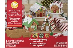 Wilton Build it Yourself Mini Village Gingerbread Decorating Kit
