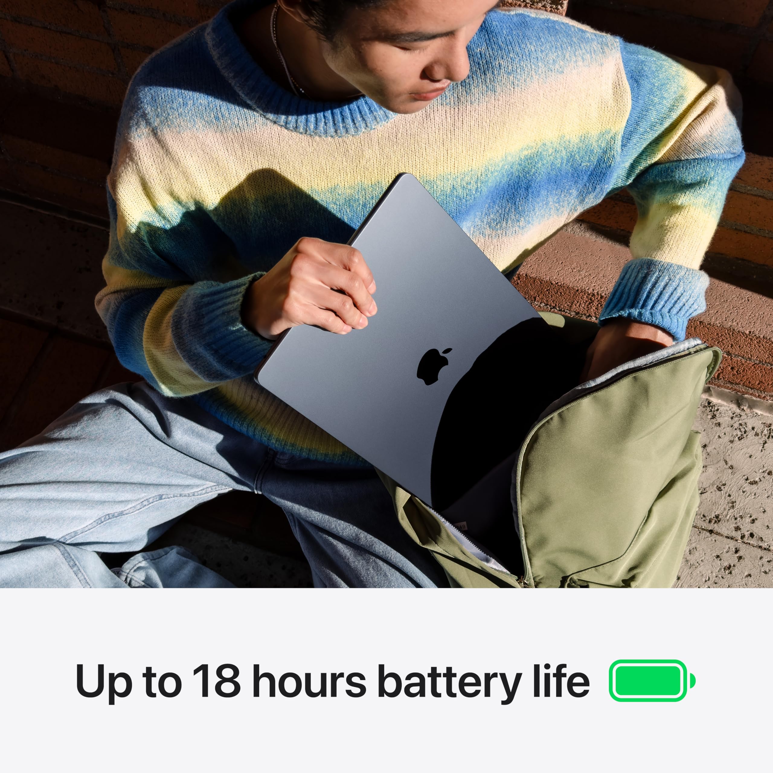 Apple 2024 MacBook Air 13-inch Laptop with M3 chip: 13.6-inch Liquid Retina Display, 16GB Unified Memory, 512GB SSD Storage, Backlit Keyboard, 1080p FaceTime HD Camera, Touch ID; Starlight