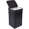 Amazon.com: BIRDROCK HOME Corner Laundry Hamper with Lid and Cloth ...