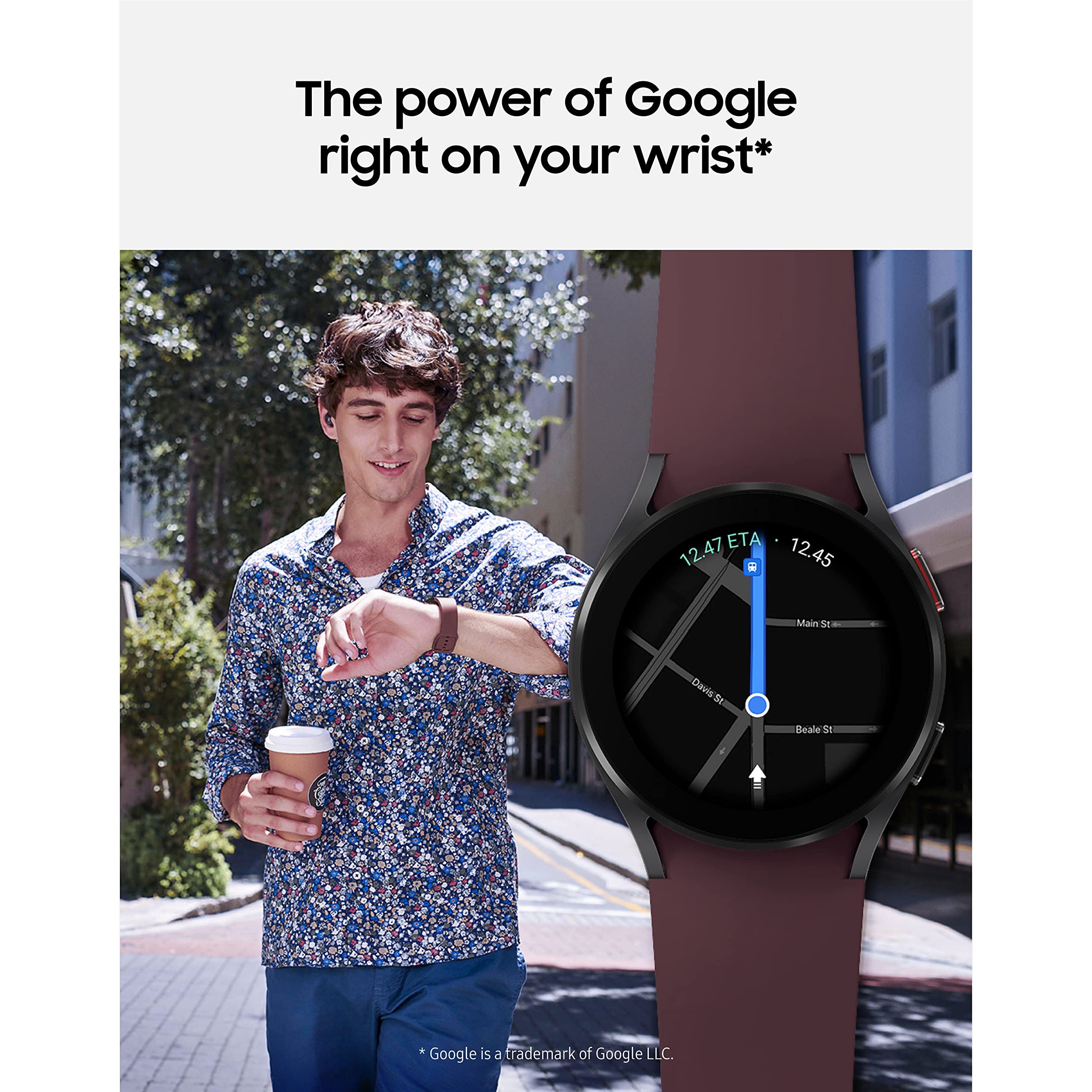 Amazon Renewed Samsung Electronics Galaxy Watch 4 40mm Smartwatch with ECG Monitor Tracker for Health Fitness Running Sleep Cycles GPS Fall Detection Bluetooth US Version - (Black) (Renewed)