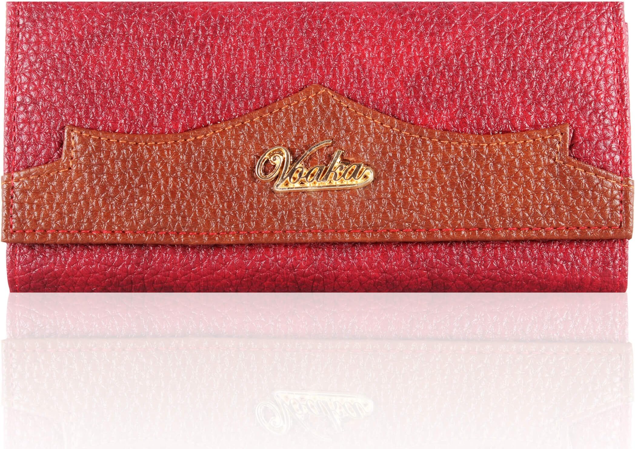VoakaWomen Stylish Wallet/Clutches Available in Colors (Brown, Light Tan, Dark Tan & Maroon).
