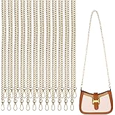 12 Pack Gold Purse Chain Strap, DIY Replacement Chain Straps for Handbags, 46.5 Inch Aluminum Alloy Bag Chains, Versatile Shoulder Crossbody Purse Accessories (Gold)