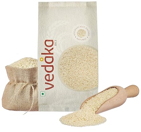 Amazon Brand-Vedaka Sona Masoori Rice, Steamed, 5kg