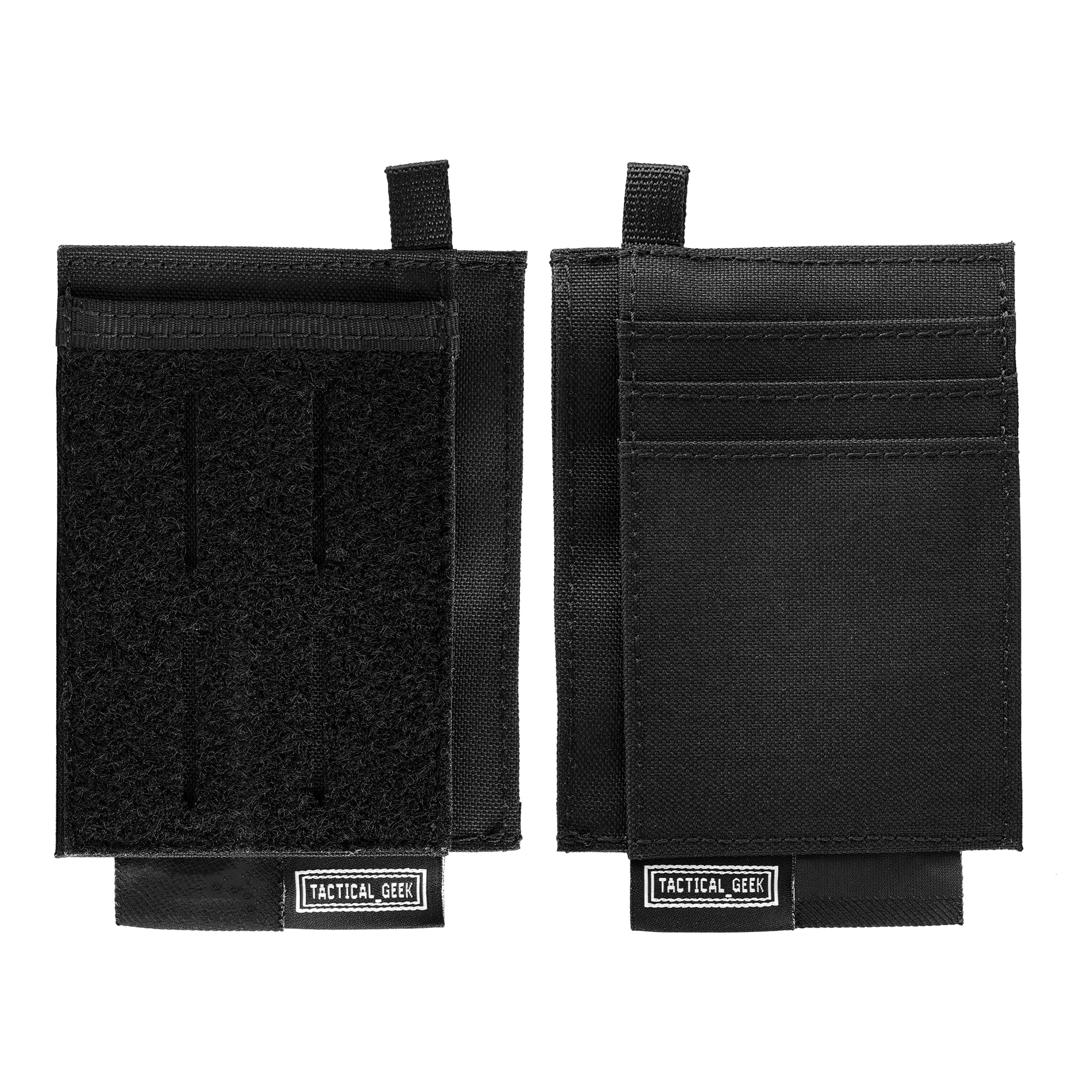 TACTICAL GEEK EXT5 EDC Slim Storage Pouch, Sleek, Lightweight Card Organizer with Nylon Fabric, Credit Card Pocket, Hidden Slot, Versatile Small Gear and Coin Storage, Black