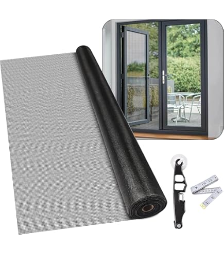 No-Seeum 20x20 Window Screen Mesh - Heavy-Duty Roll - Screens for