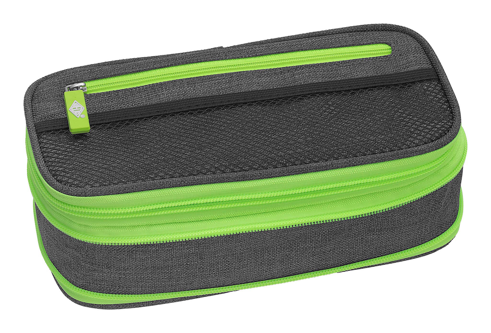 WEDO Neon Stretch 24244066 Pencil Case grey/green