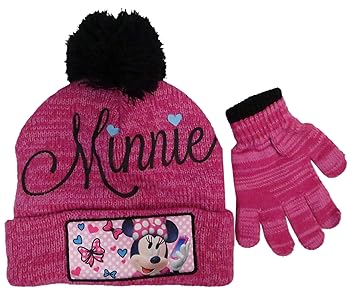 minnie mouse hat and mittens