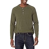 Amazon Essentials Long Sleeve Shirt for Men, Regular-Fit Henley, Available in Big & Tall