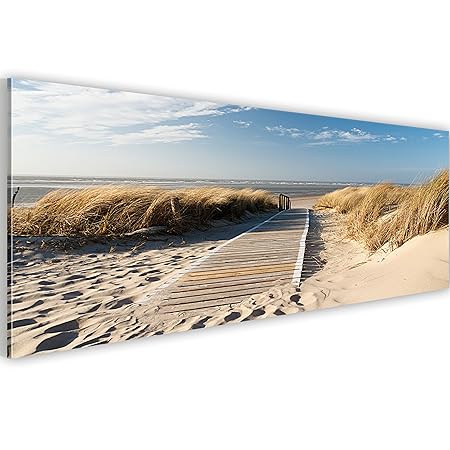 murando - Acrylglasbild Landchaft 120x40 cm - Bilder Wandbild - modern - Decoration Strand c-B-0099-k-a