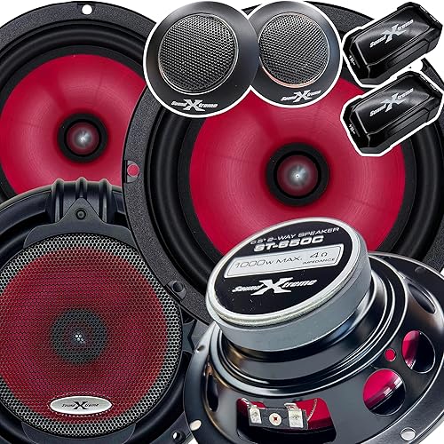 Pair SoundXtreme 1000W 2-Way Car Audio Component - Main Image