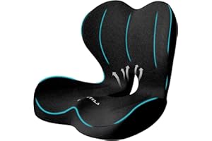 TALSTILA Seat Cushion for Office Chair, Lumbar Support Pillow for Office Chair, Memory Foam Ergonomic Seat Cushion for Long S
