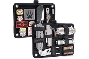 TACTICAL_GEEK TCM EDC Organizer Board, Backpack Anti-Slip Elastic Woven Board for Travel Gear, Elastic Grid Organizer for Ele