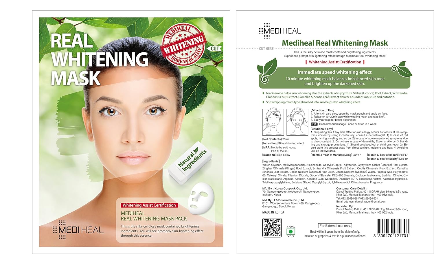 Download Buy Mediheal Face Mask Sheet 250 Ml Pack Of 10 Online At Low Prices In India Amazon In PSD Mockup Templates