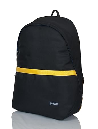 Protecta Swagger Laptop Backpack/Laptop Bag (Black & Yellow)