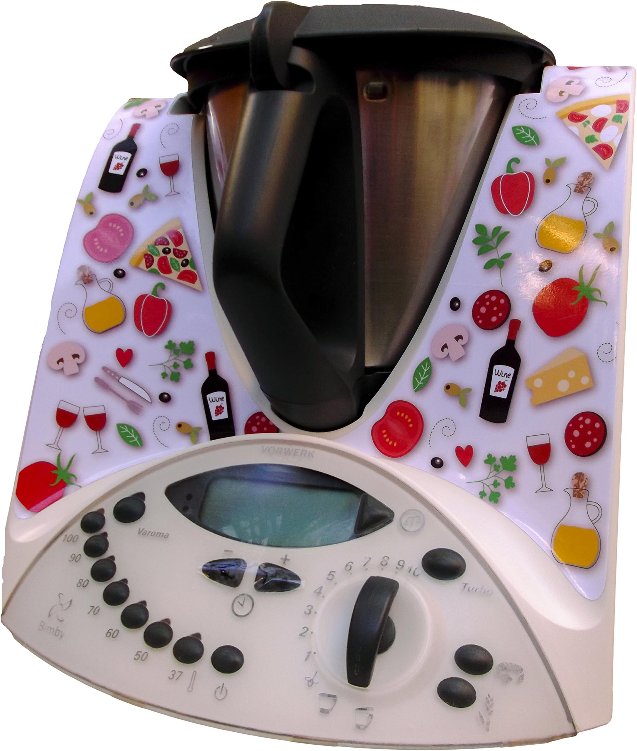 Self-Adhesive Vinyl Sticker for Vorwerk Thermomix TM31 - Gastronomy Collection - Design 1 - Italia
