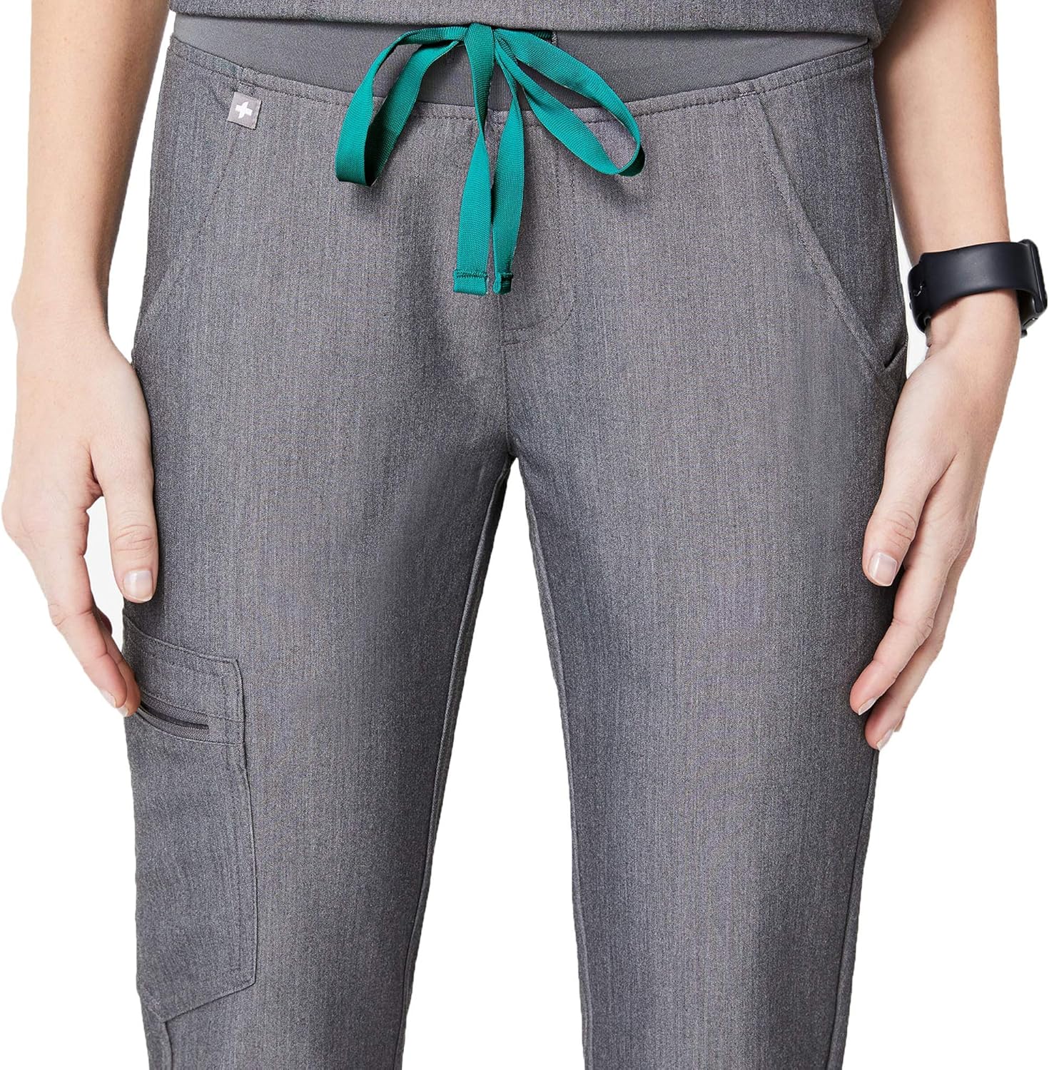 FIGS Zamora 2.0 Jogger Style Scrub Pants for Women - Slim Fit, Anti-Wrinkle Medical Scrub Pants: Clothing