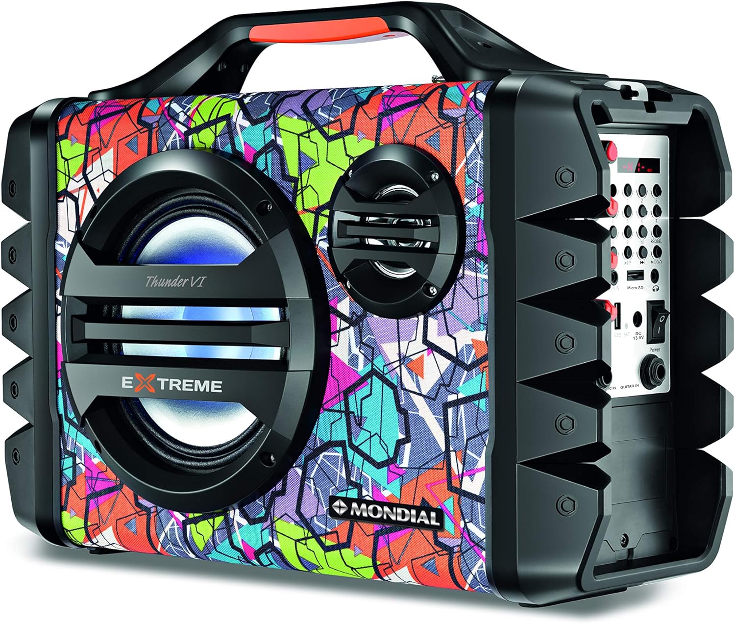 Caixa de Som Portátil Mondial Multi Connect Thunder VI MCO-06 com