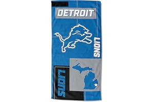 Northwest NFL State Line Beach Towel, 30x60, Detroit Lions
